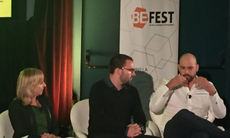 L:R Amanda Gome, Tom Robinson and Alex Light