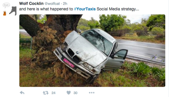 A million reason not to take #YourTaxis