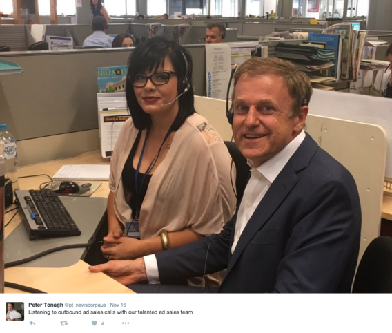 The social media adventures of media moguls