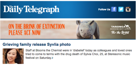 daily telegraph syvlia edm