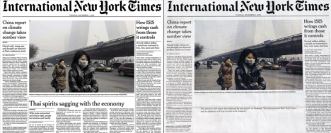 NY TImes thailand edition blank