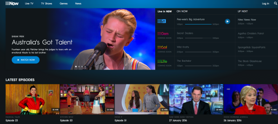 Nine begins roll-out of catch-up and streaming service 9Now and registration system My9