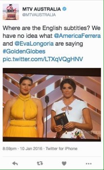 MTV Australia deleted tweet