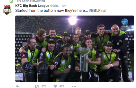 Ten nearly doubles audience for Big Bash final as sport dominates the weekend