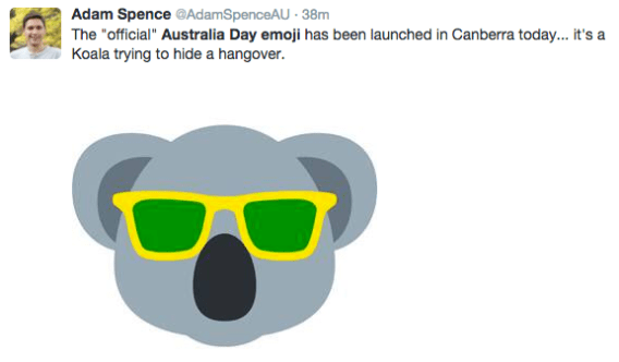 ‘A koala hiding a hangover’: Twitter’s new Australia Day emoji
