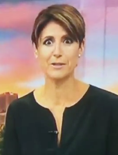 A wide-eyed Alberici realises her error