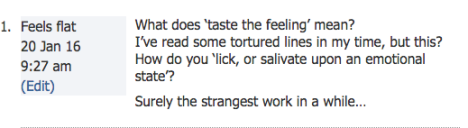taste the feeling comment thread