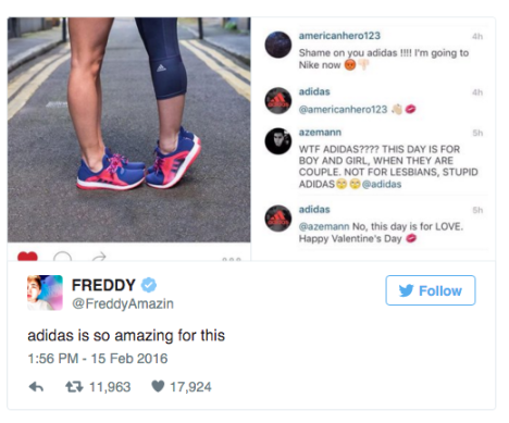 Adidas Valentines day Instagram
