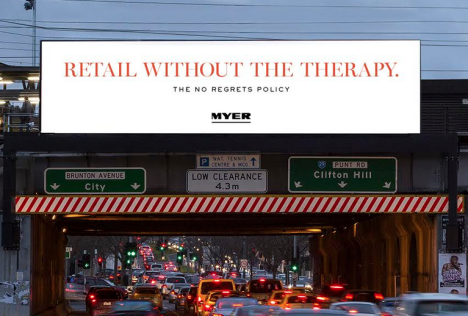 Myer no regrets