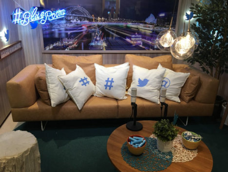 Twitter blue room