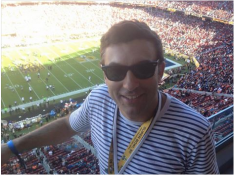 Peter Carstairs at the Super Bowl today