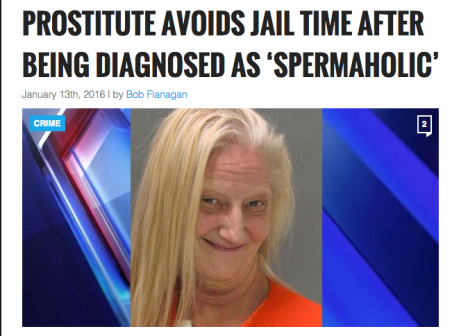 The 'news' story on the fake website