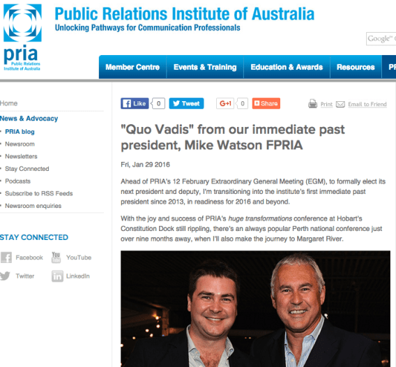 Mike Watson: Relevant. Communicatively relevant.