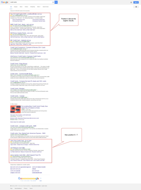 new Google search results