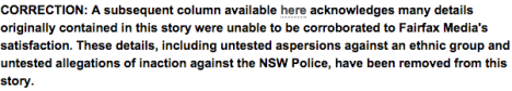 smh paul sheehan correction