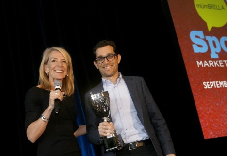 Jane Flemming crowns AFL the winner at the inaugural Battle of the Sports