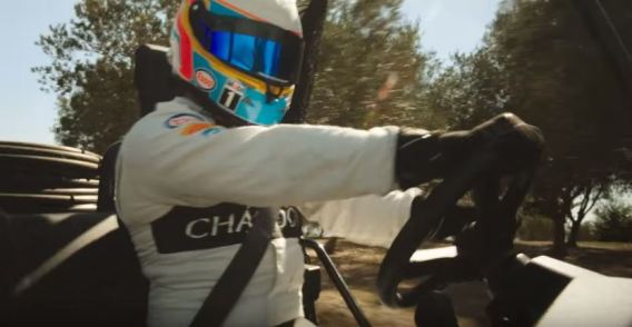 Chandon kicks off McLaren F1 sponsorship with a race through the vineyards
