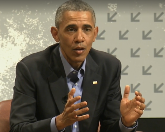 Barack Obama calls on digital media to find ways to help people re-engage with democracy