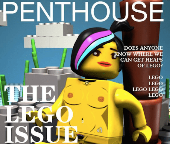 What happens when hackers take over Penthouse Australia? The Lego issue