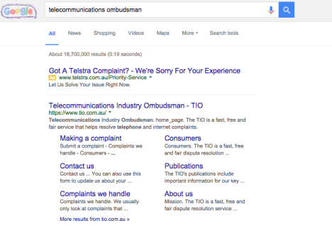 telstra ombudsman SEO marketing