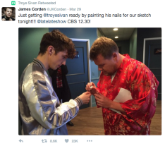 troye sivan and james cordon