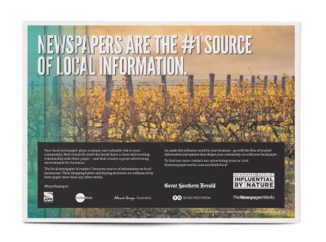 The Newspaper Works urges consumers to rely on local newspapers in Think Local campaign