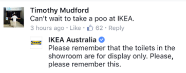 Code Brown: Ikea’s social media bathroom etiquette