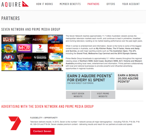Seven Aquire Qantas