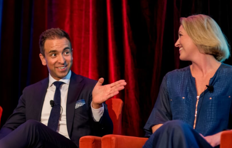 Simon Ryan and Justine Lally