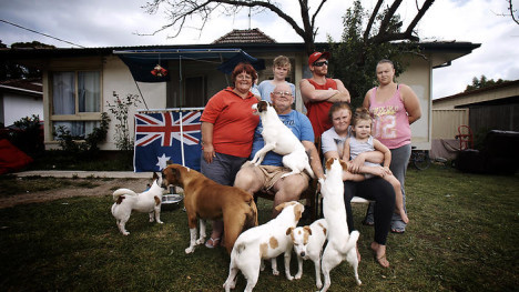 Some of the participants from the first season of documentary Struggle Street.