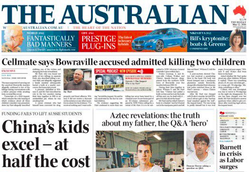 ABCs: The Australian slides below 100,000 copies for the first time