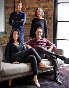 David Kennedy Cosgrove, Managing Partner; Michele O’Neill, Strategy Director; Gary Dawson, Creative Partner; Suzie Roberts, Business Partner