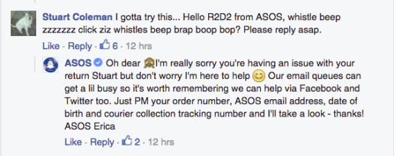 Making an ASOS of your customer service