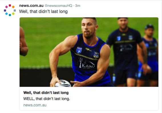 When the headline says it all