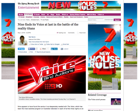 nine voice seven SMH