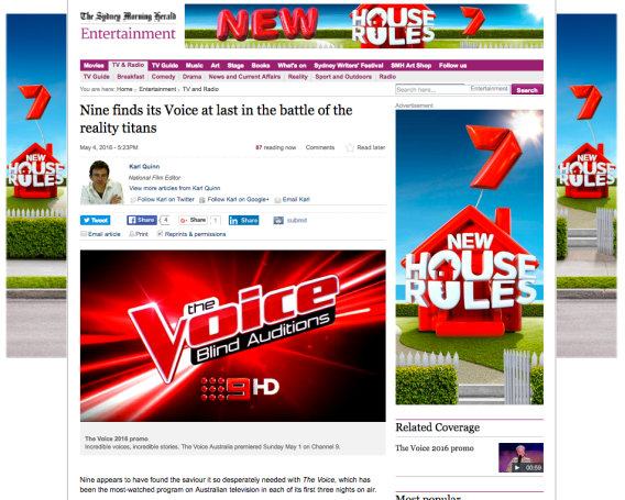 Watch House Rules… or The Voice