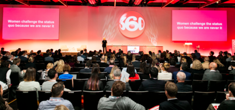 Cindy Gallop presenting at Mumbrella360 2016