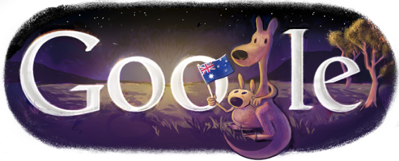 What dominates Google search engine results in Australia?