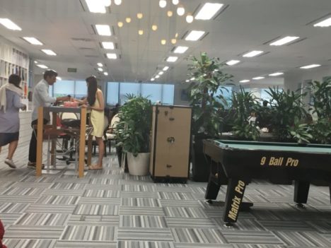 grey agecy inside agency pool table
