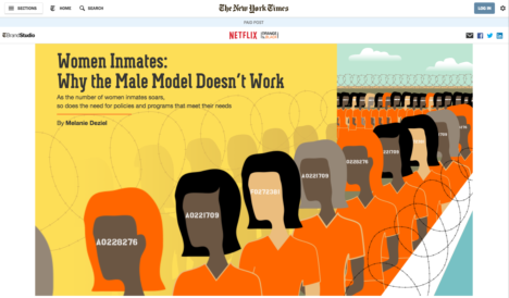 orange is the new black netfix new york times collaboration