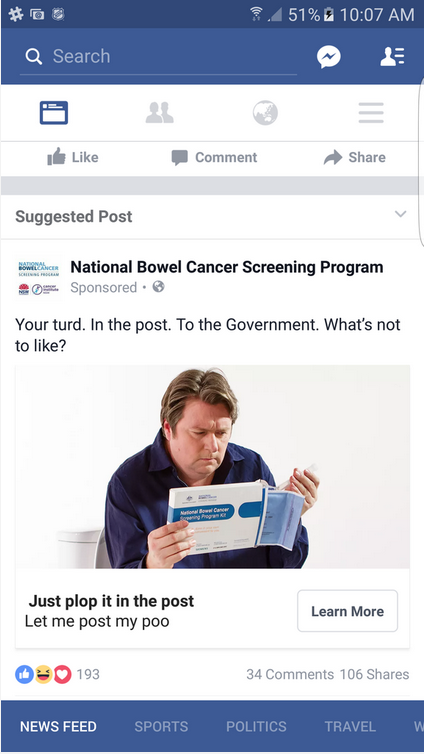 Mailing turds a unique call to action