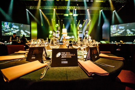 Mumbrella awards place settings