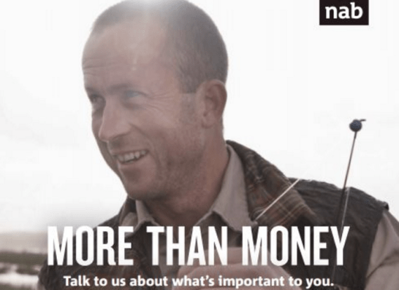 NAB repositions saying life is about More than Money