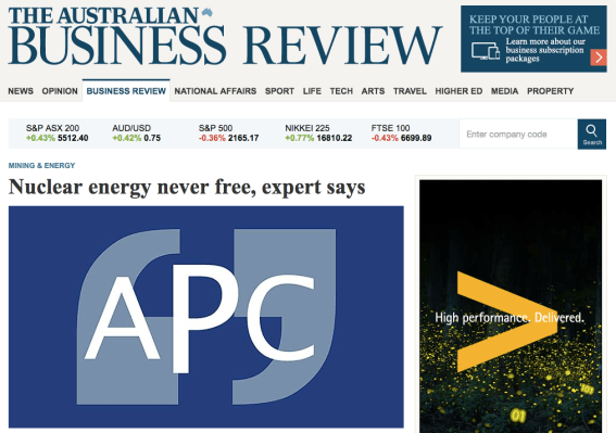 The Australian censured for failure to ensure accuracy in ‘Nukes never free’ story