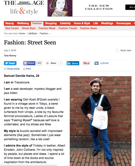 The Age melbourne hipster