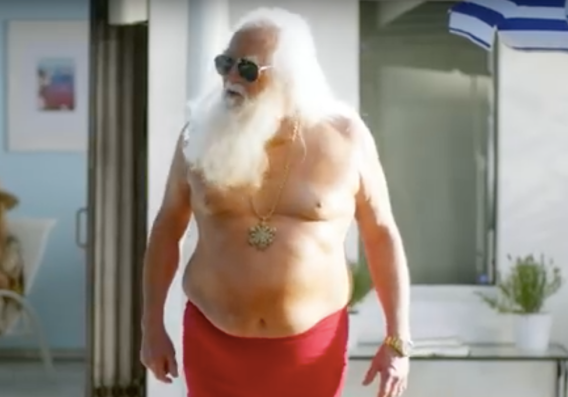 ‘The f@#$ing holiday’s over’: Virgin Mobile calls in Santa for Christmas in July campaign