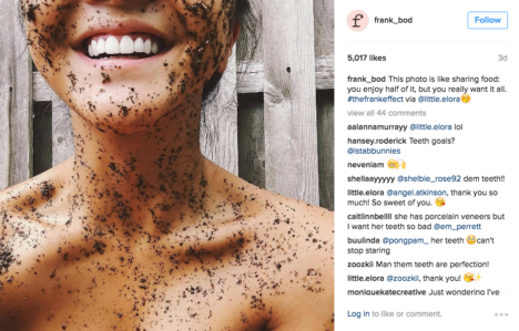 Frank body scrub instagram