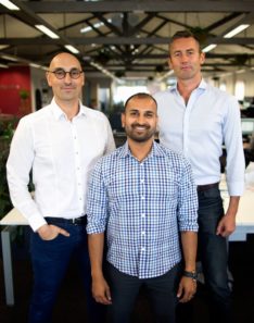 (Left to right) - Alex Cleanthous, Sujan patel and Paul Sprokkreeff.