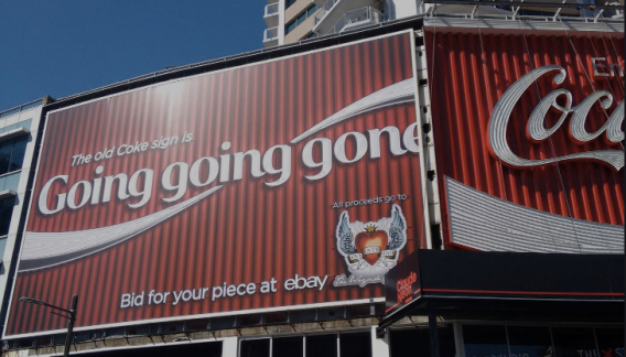 Coca-Cola puts iconic Kings Cross billboard up for sale
