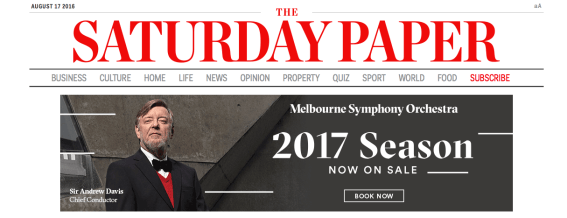 The Saturday Paper boasts most engaged audience, according to Roy Morgan Research